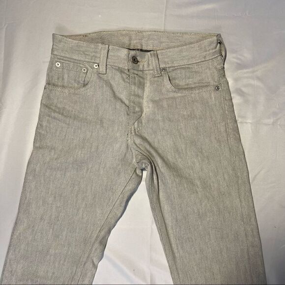 Mens Levi's 511 Skinny 30x30 Straight Leg Light Grey White Denim Jeans - Picture 2 of 9
